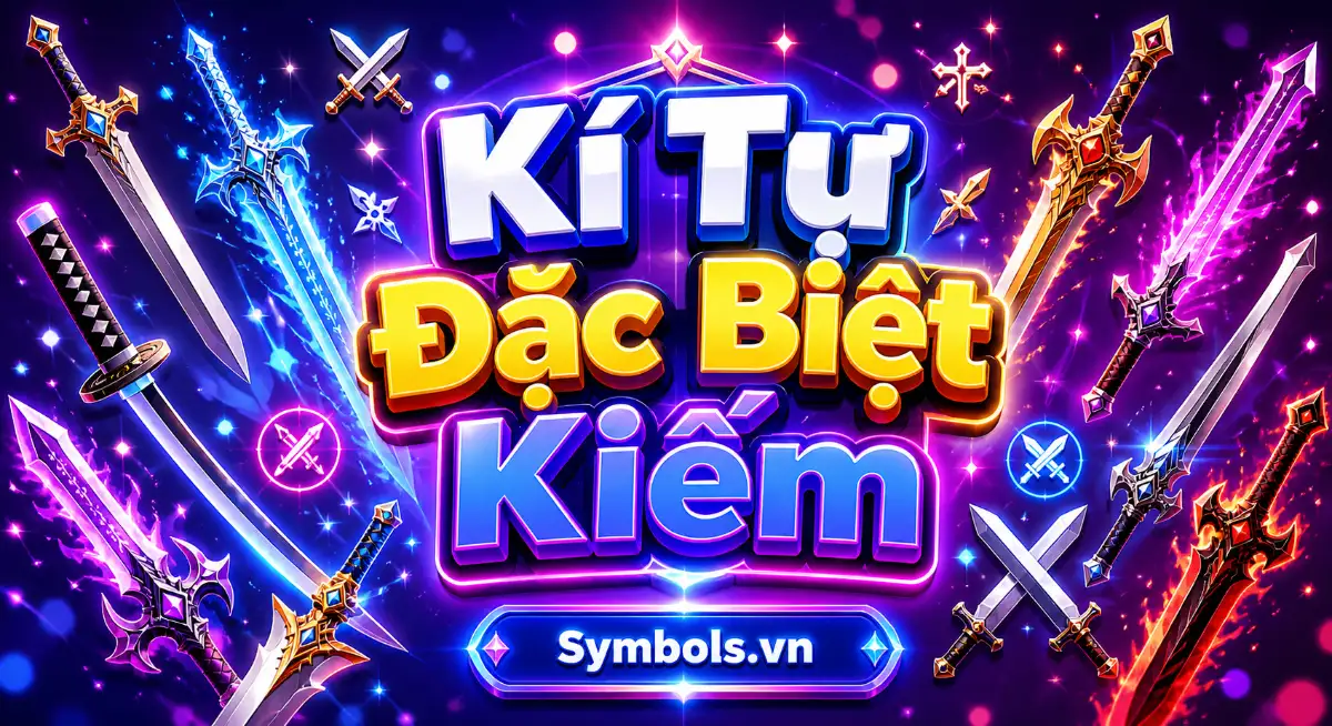 Kí Tự Đặc Biệt Kiếm