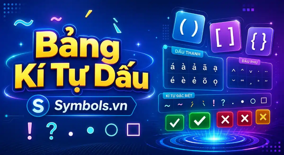 Kí Tự Dấu