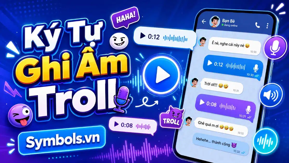 Ký Tự Ghi Âm