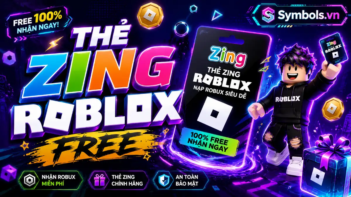 Mã Thẻ Zing Roblox