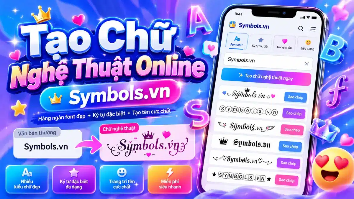 Tạo Chữ Nghệ Thuật