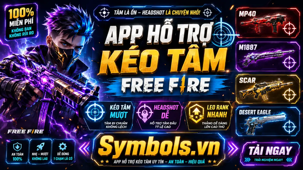 App Hỗ Trợ Kéo Tâm Free Fire