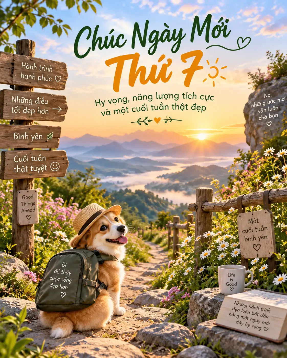 Hình ảnh chào thứ 7 đẹp