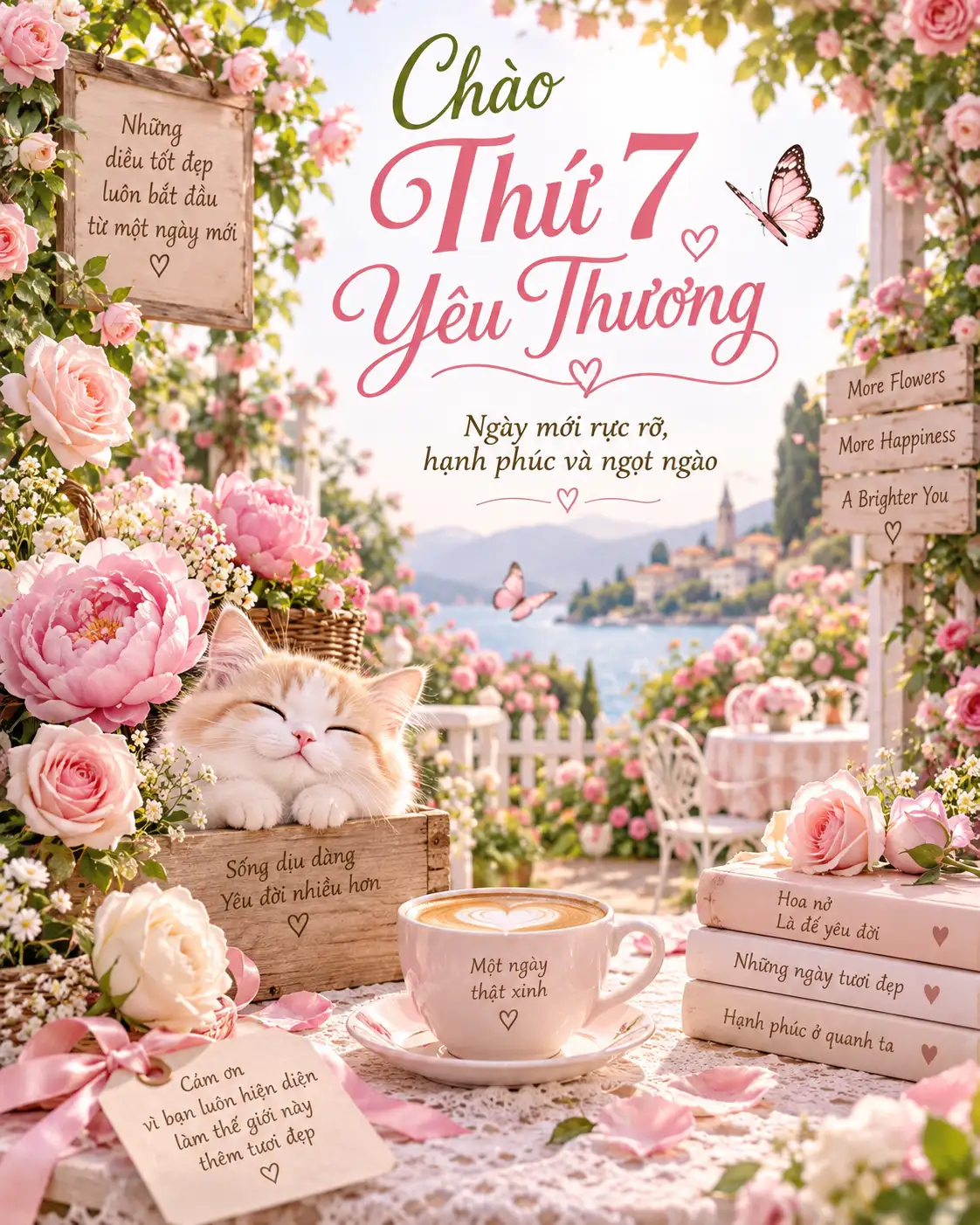 Hình ảnh chào thứ 7 yêu thương