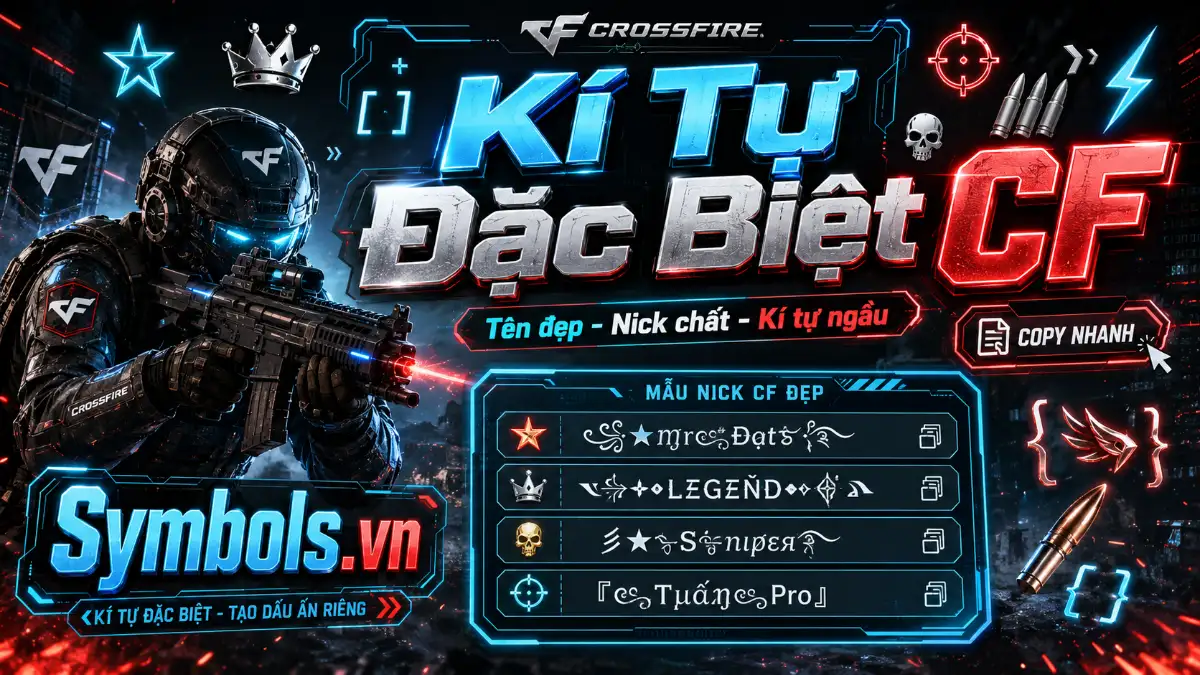Kí Tự Đặc Biệt CF