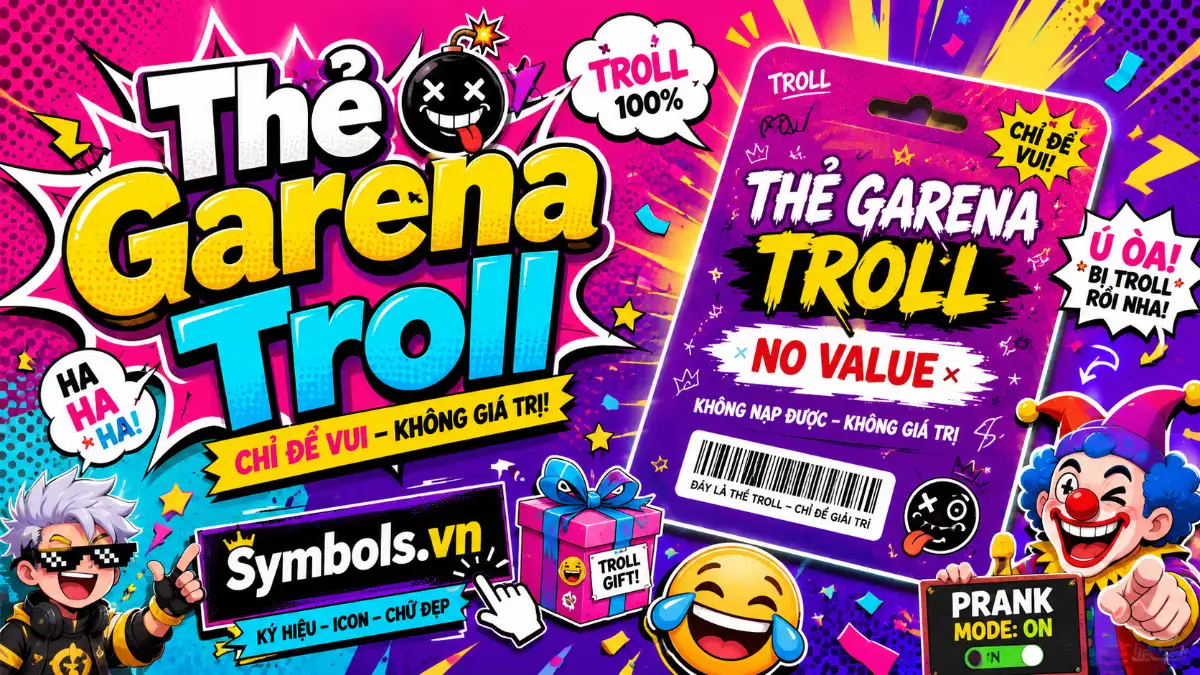 Thẻ Garena Troll