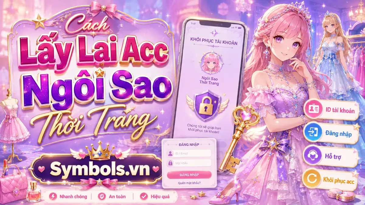 Cách Lấy Lại Acc Ngôi Sao Thời Trang