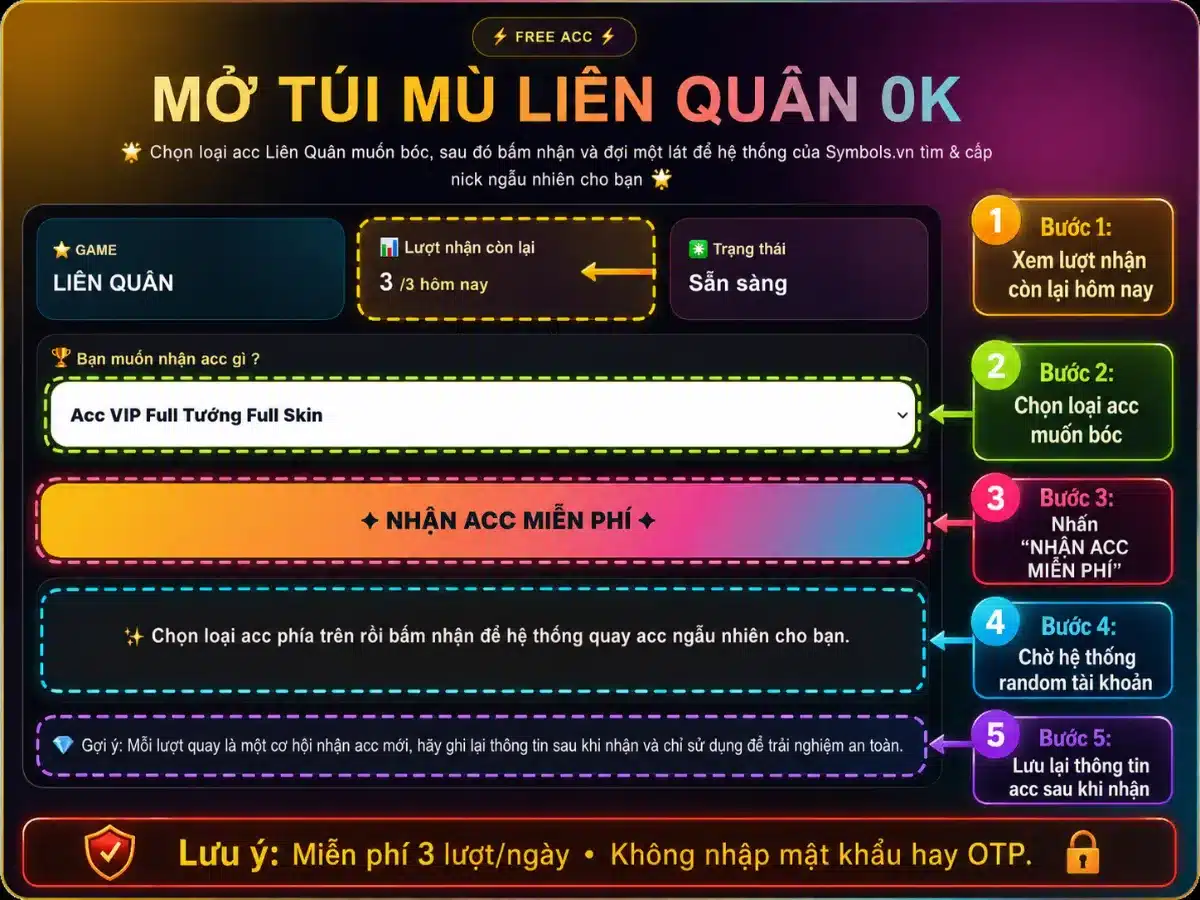 Hướng Dẫn Mở Túi Mù Liên Quân