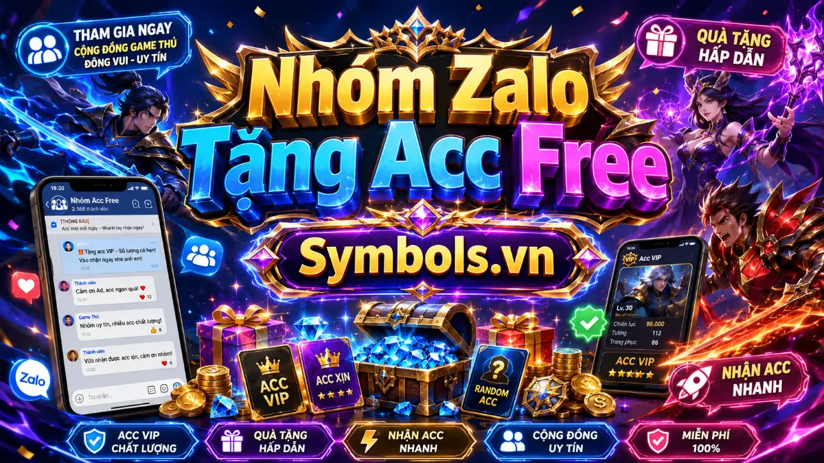 Nhóm Zalo Tặng Acc