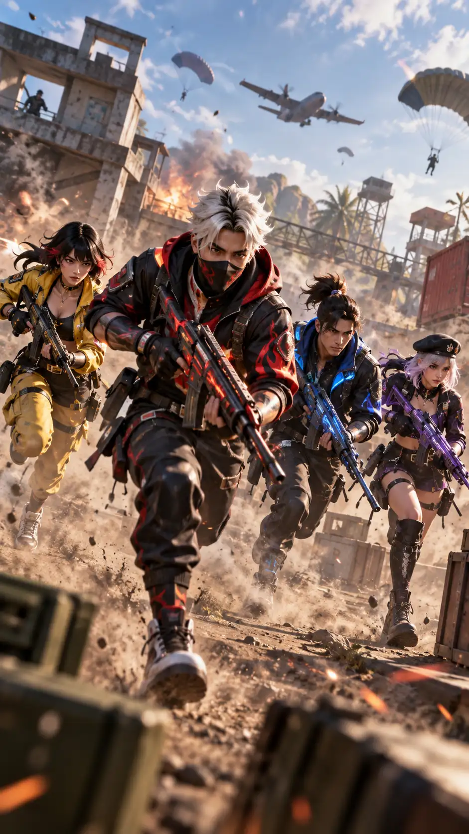 Ảnh Hành Động Xông Trận Cùng Đồng Đội Trong Free Fire