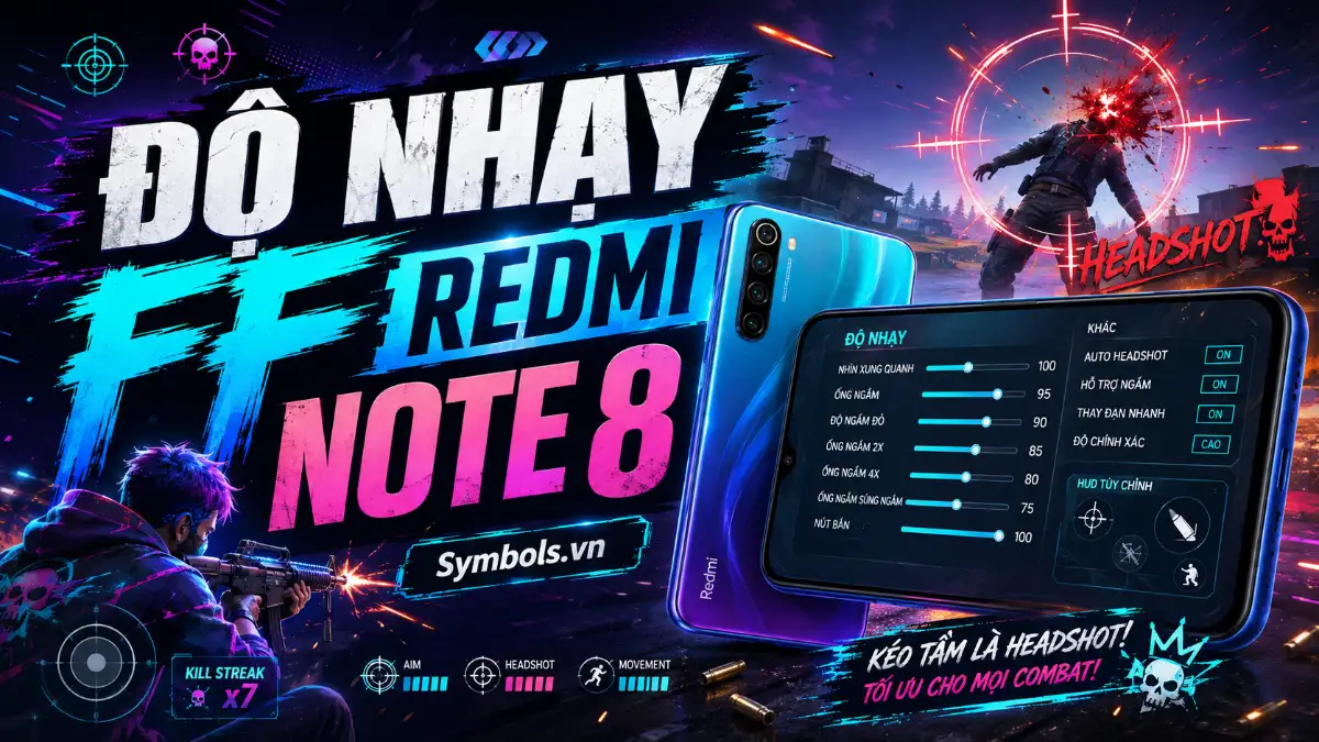 Độ Nhạy FF Redmi Note 8