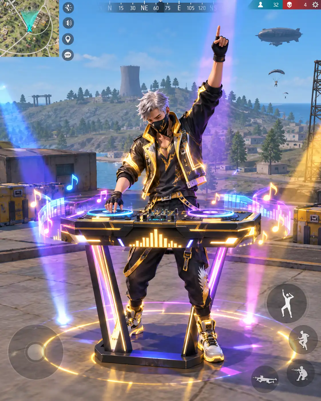 Hình Siêu DJ Trên Đảo Free Fire