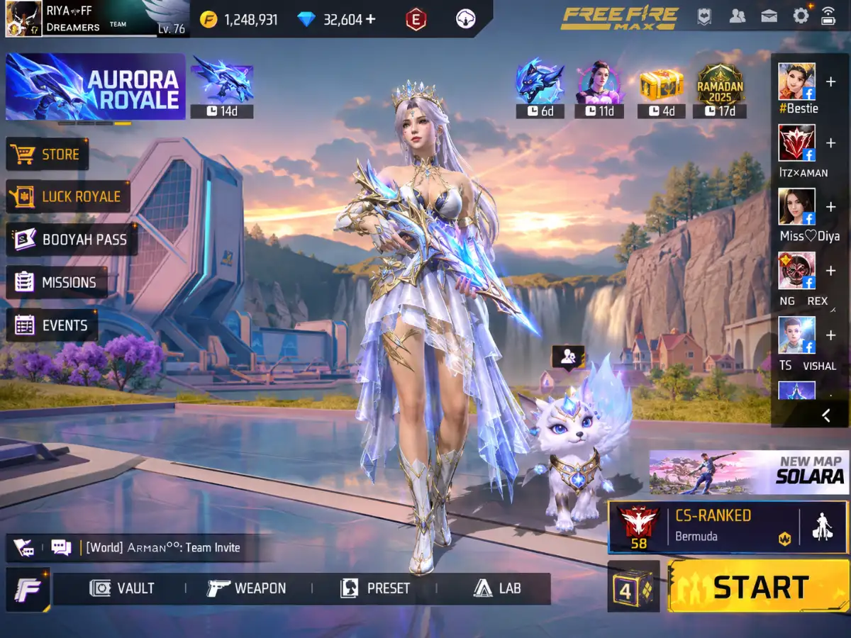 Ảnh sảnh chờ Free Fire nhân vật nữ đẹp