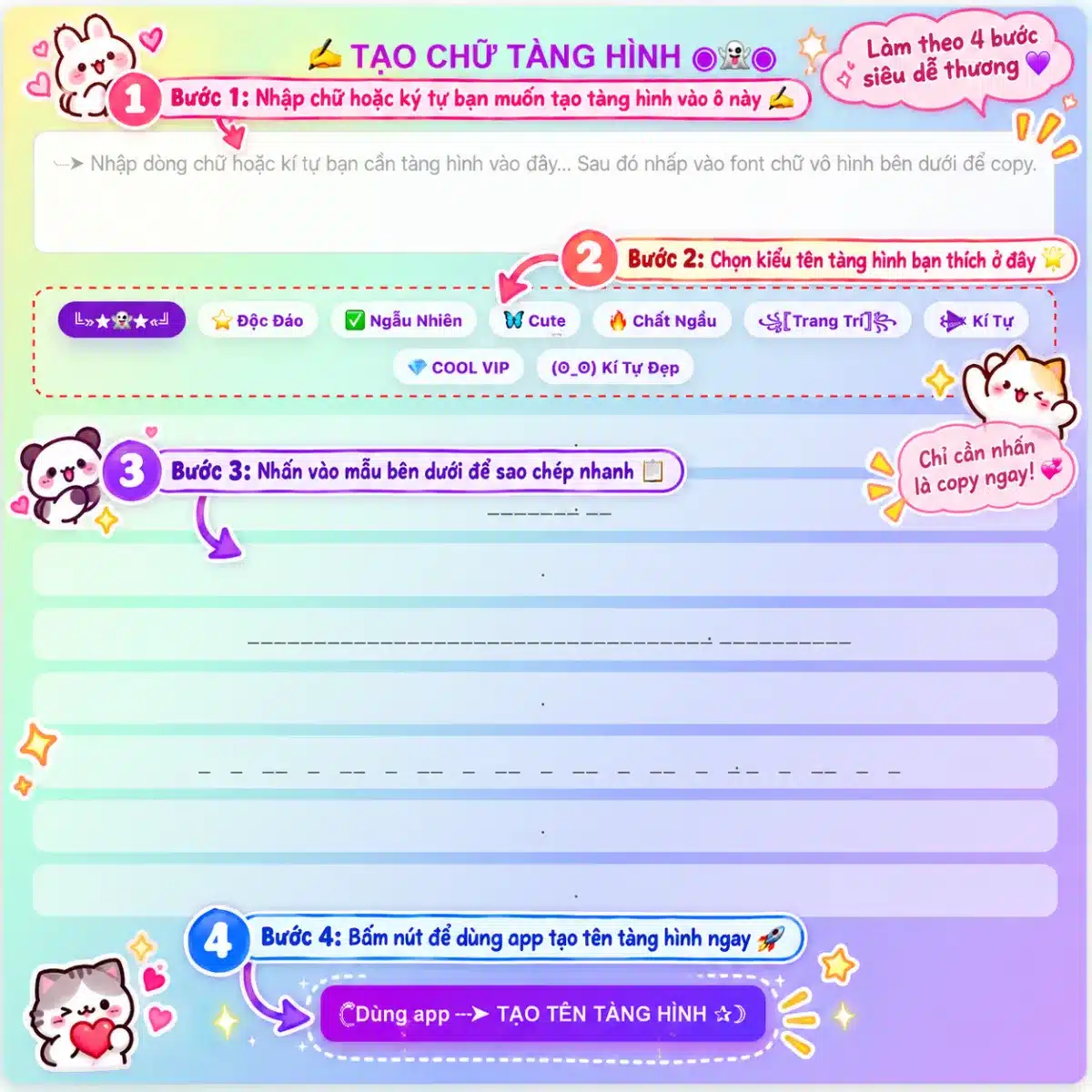 Cách Tạo Font Chữ Tàng Hình