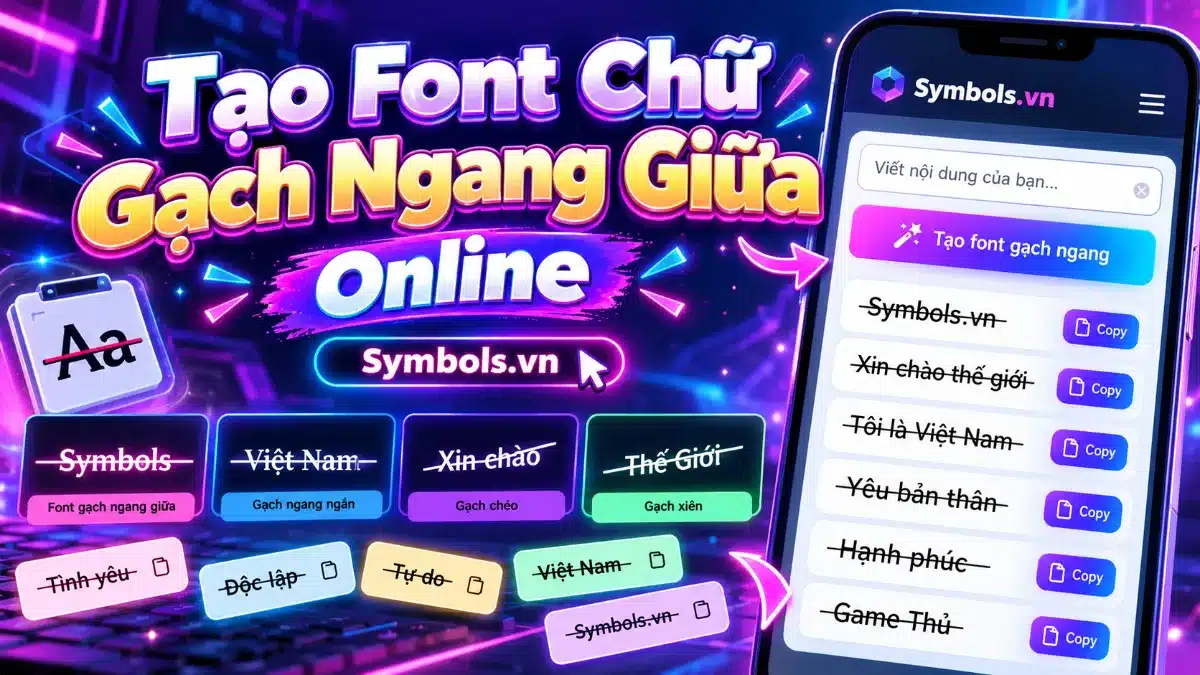 Chữ Gạch Ngang