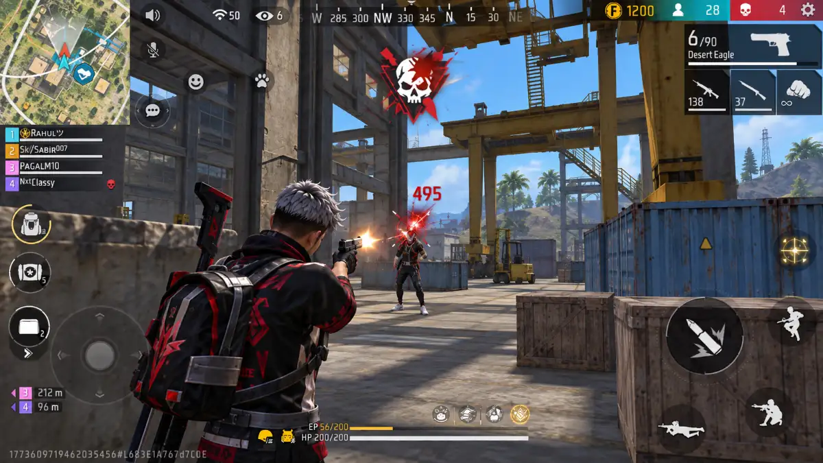 Hình pha one tap headshot Desert Eagle