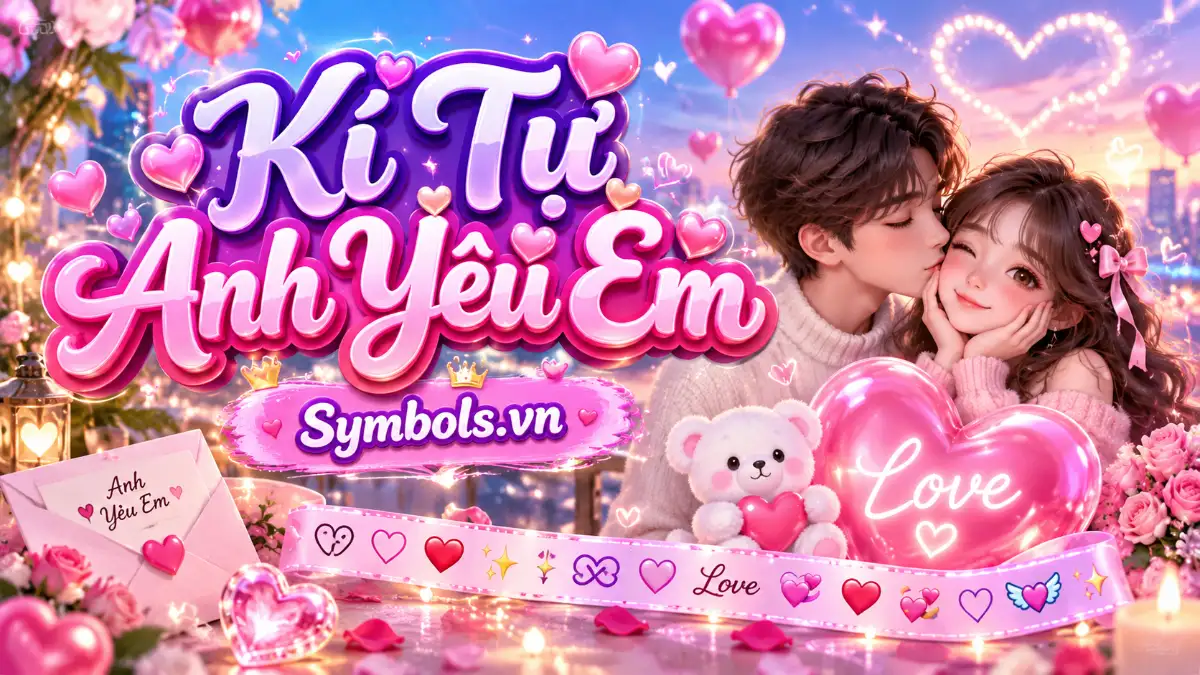 Kí Tự Đặc Biệt Anh Yêu Em